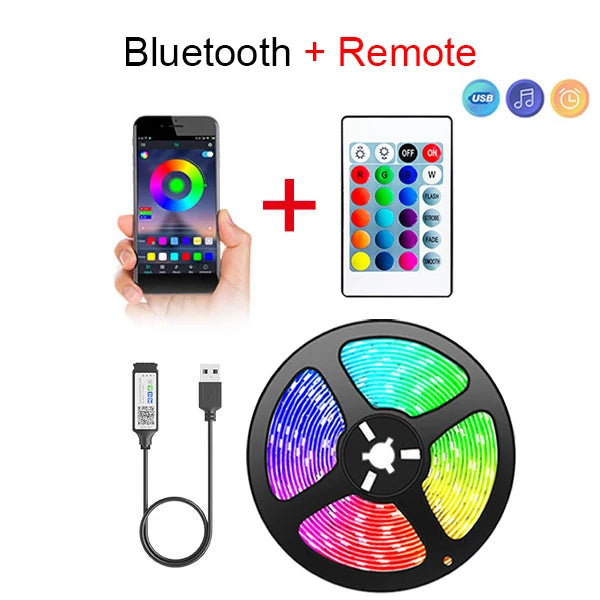 Bandă LED flexibilă Bluetooth USB, 5050 SMD, 5V