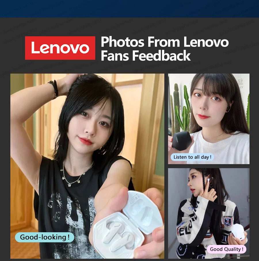 Căști Lenovo GM2 Pro Gaming, Bluetooth 5.3, sport, cu microfon, HD, cu reducere a zgomotului