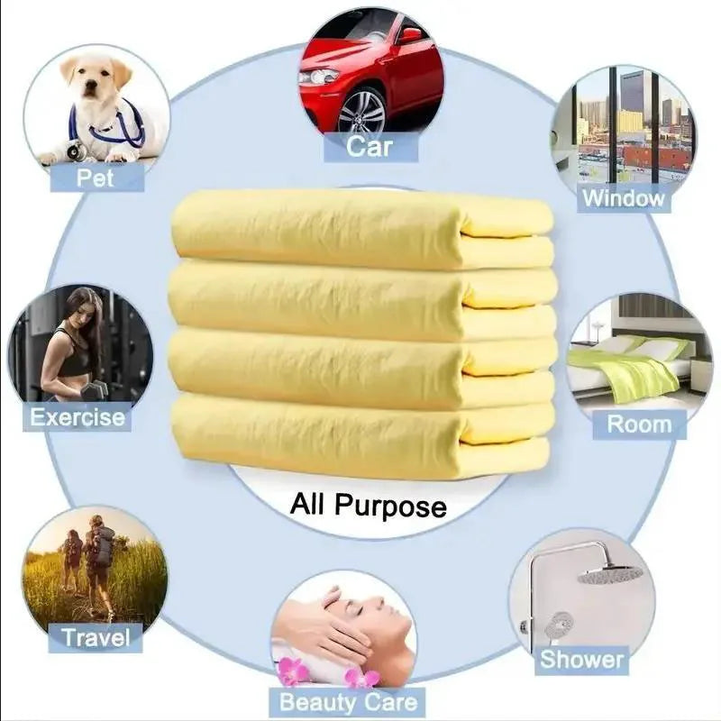 Prosop uscare auto, ultra absorbant, din piele de caprioara