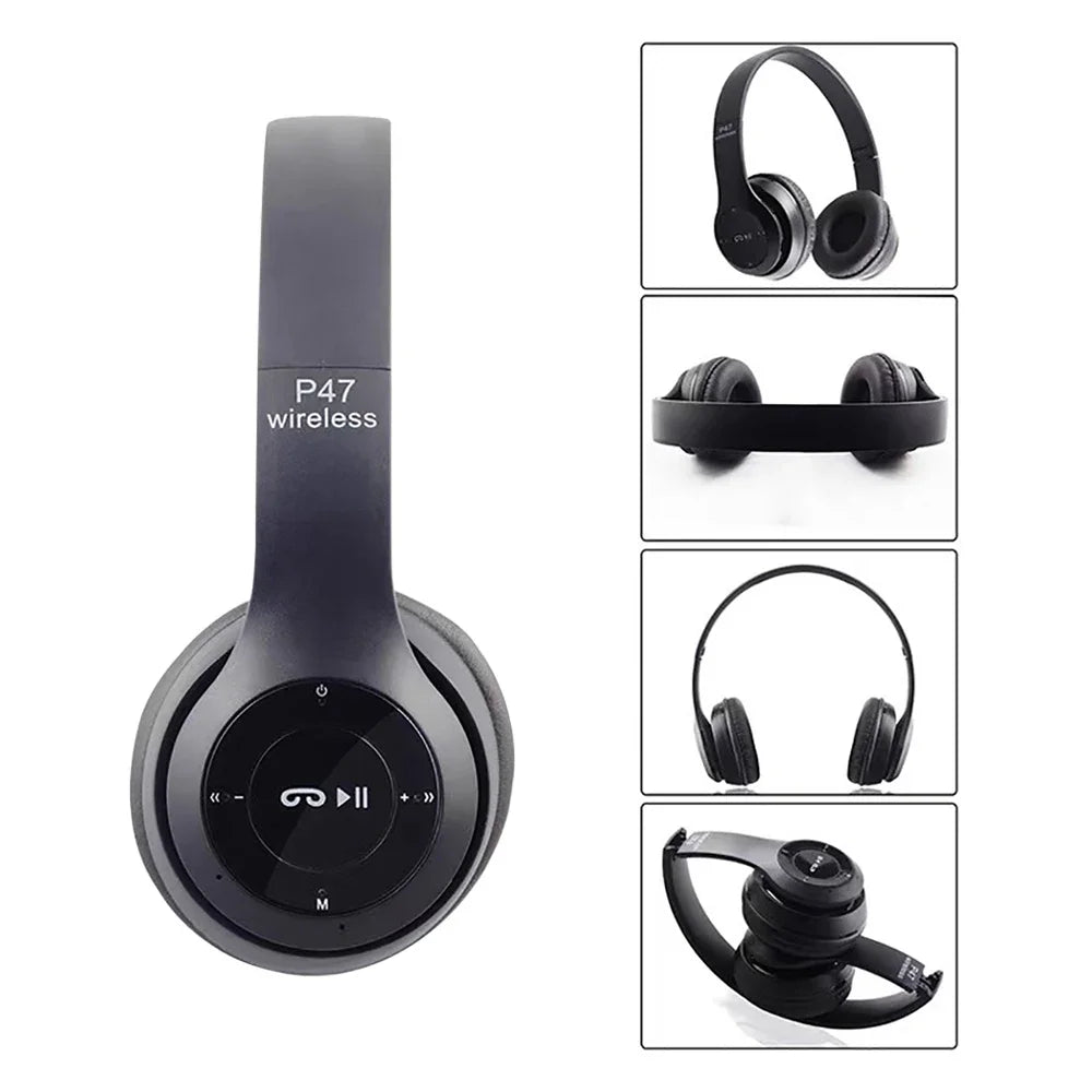 Casti stereo P47 5.0 Bluetooth, pliabile, fără fir
