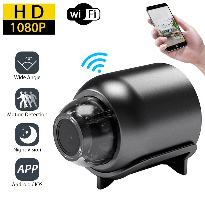 Cameră mini 1080P X5, viziune nocturnă clară, ușoară, portabilă