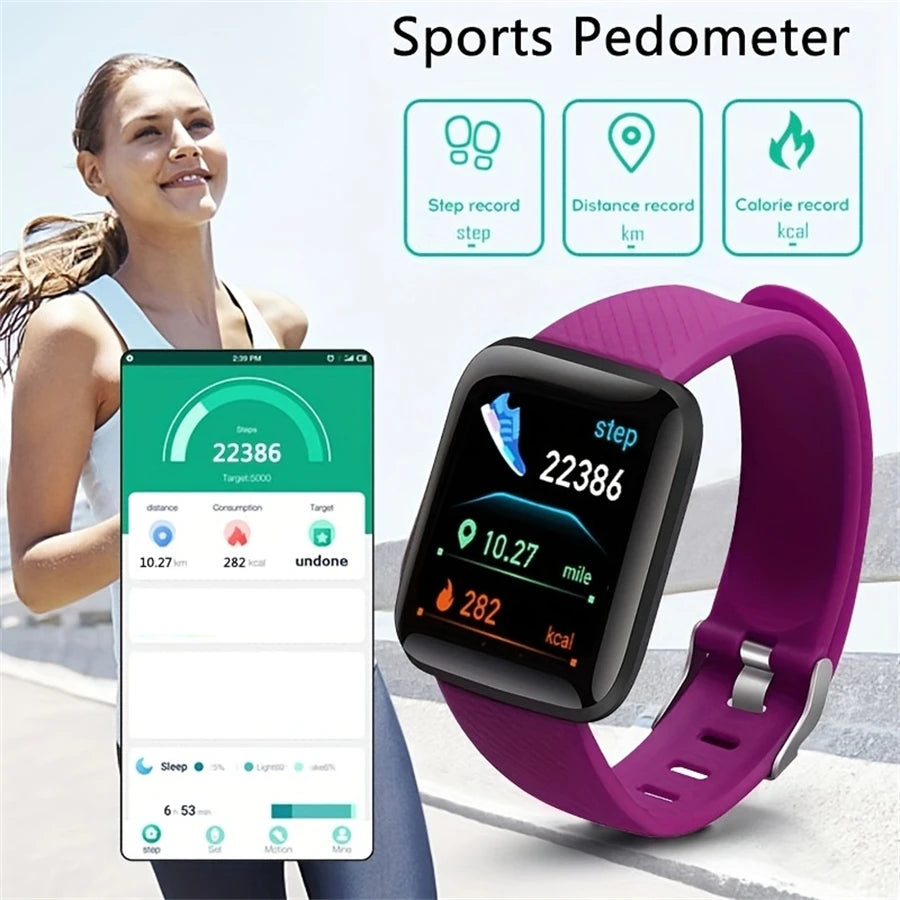 Ceas inteligent pentru bărbați și femei, ceas de mână tip fitness