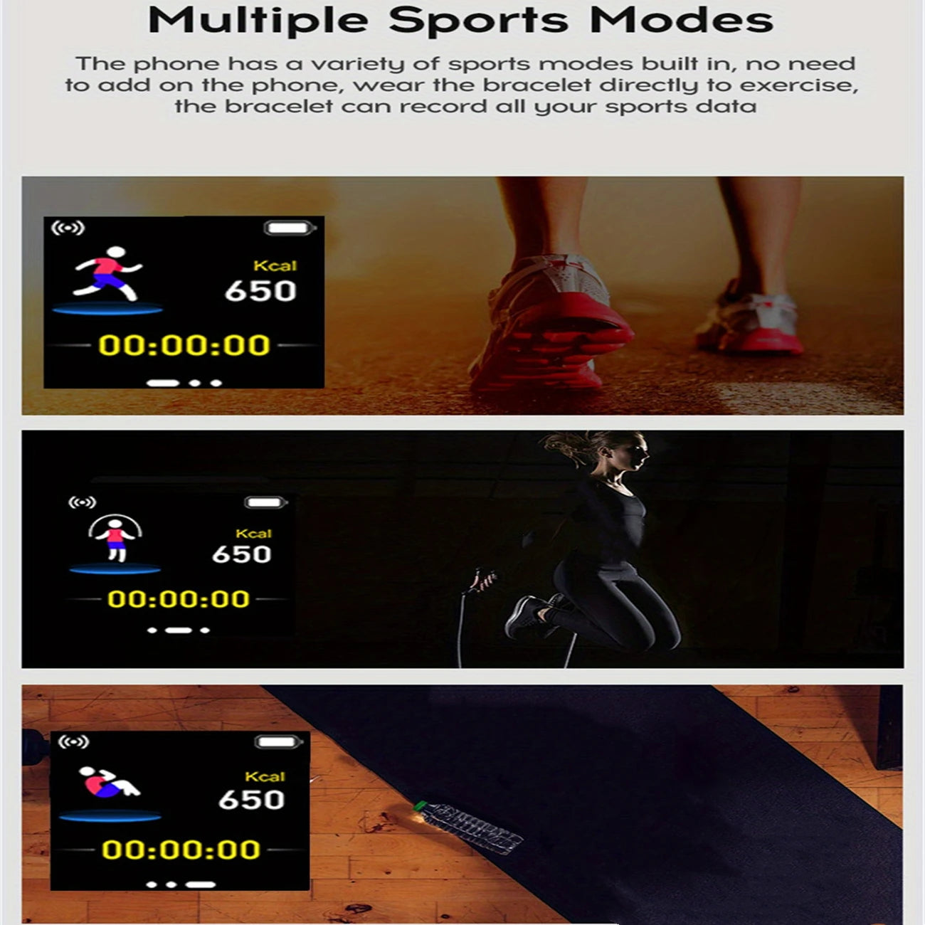 Ceas inteligent pentru bărbați și femei, ceas de mână tip fitness