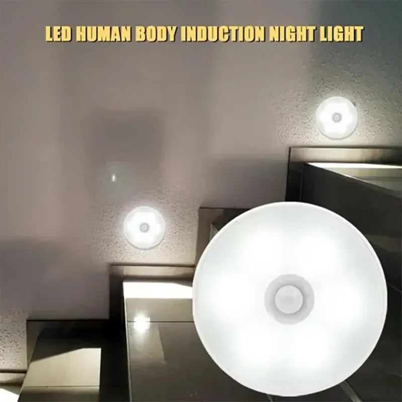 Lampă de noapte LED cu senzor de mișcare, reîncărcabilă prin USB