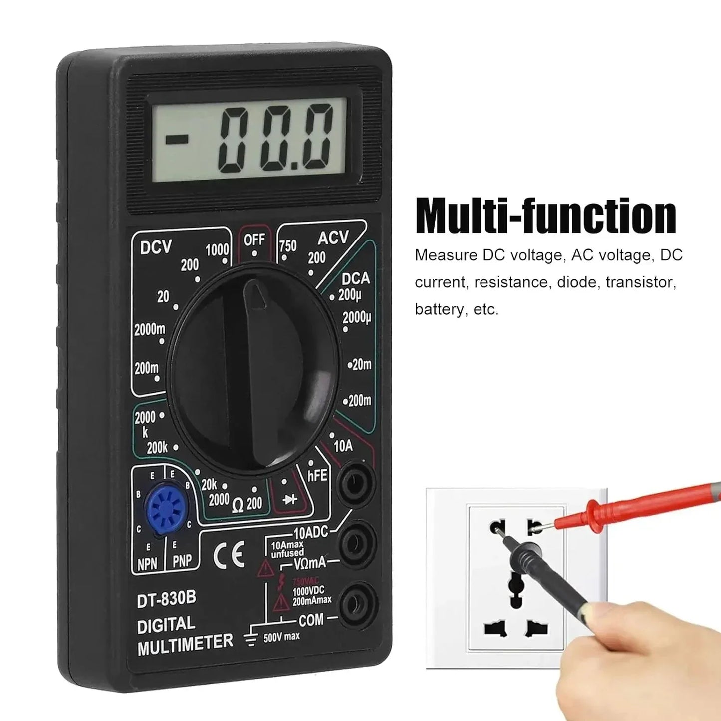 Multimetru / Voltmetru / Ampermetru digital DT-830B