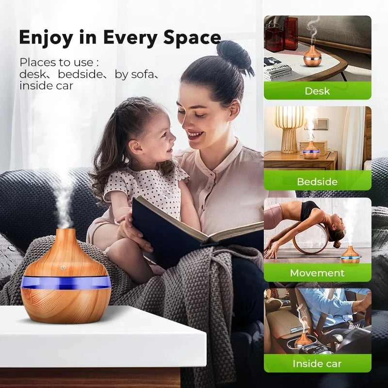 Umidificator electric cu diferite arome