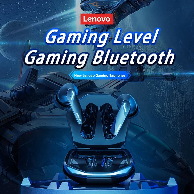 Căști Lenovo GM2 Pro Gaming, Bluetooth 5.3, sport, cu microfon, HD, cu reducere a zgomotului