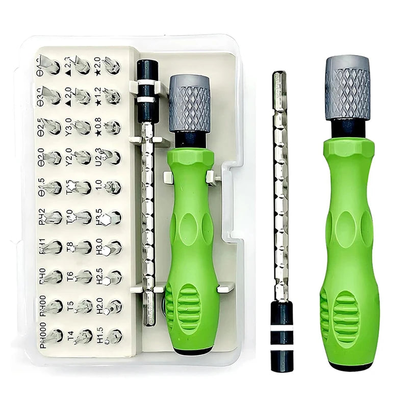 Mini set de șurubelnițe de precizie 32-în-1, biți Phillips magnetici, ideal pentru ochelari, ceas, telefon, PC