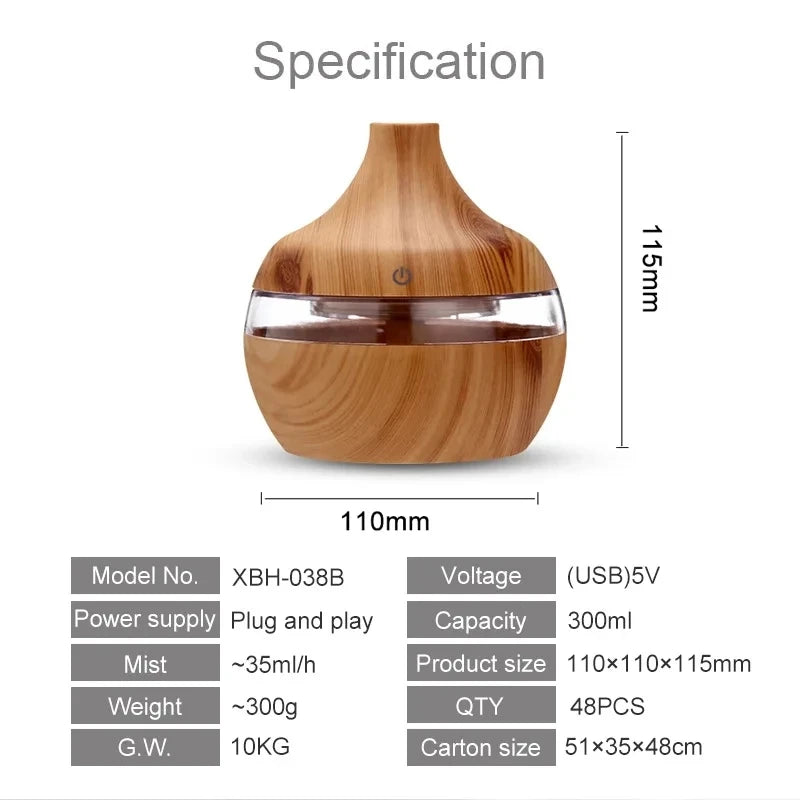 Umidificator electric cu diferite arome