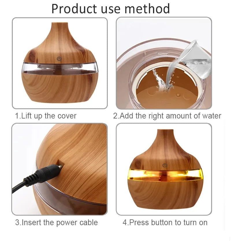 Umidificator electric cu diferite arome
