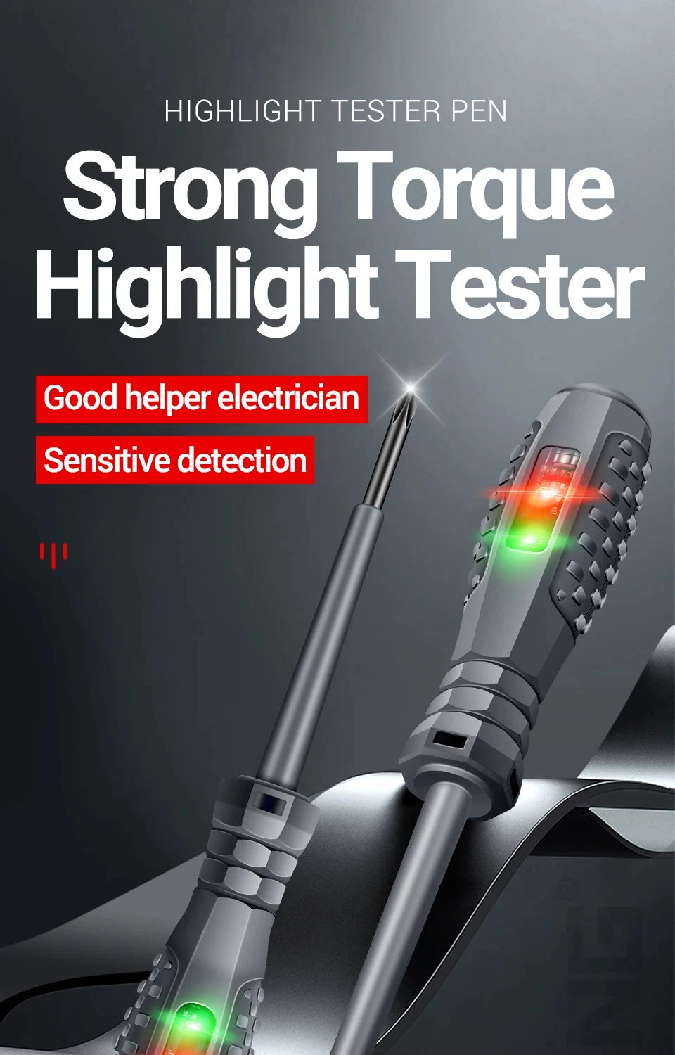 Șurubelniță multifuncțională, stilou de testare a tensiunii, 70-600V