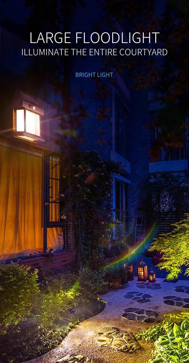 Lampa solara impermeabila, fixare pe perete / gard