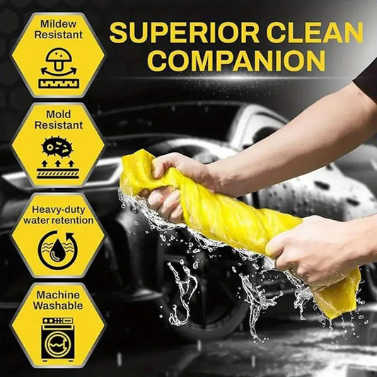 Prosop uscare auto, ultra absorbant, din piele de caprioara